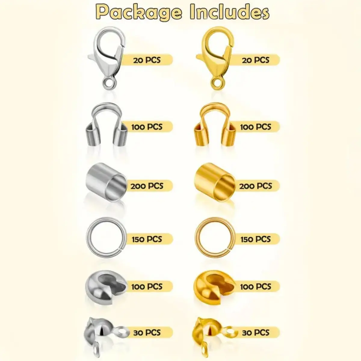 12-Piece Set of Various Alloy Clasps for Handmade DIY Jewelry Bead Loose Beads Bracelets Necklaces Accessories