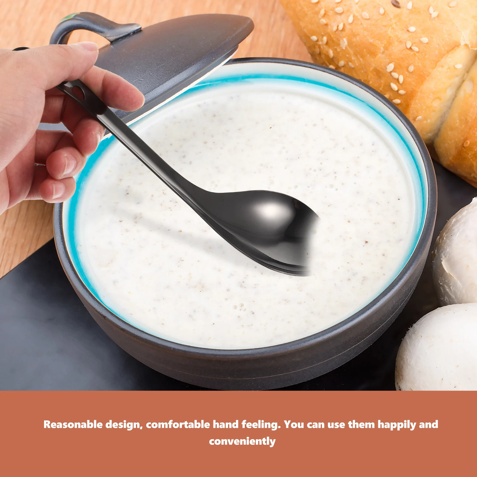 

304 Rice Spoons Kitchen Ladles Big Japanese Utensils and Slotted Handle Scoops Multifunction Serving Silicone Spatula