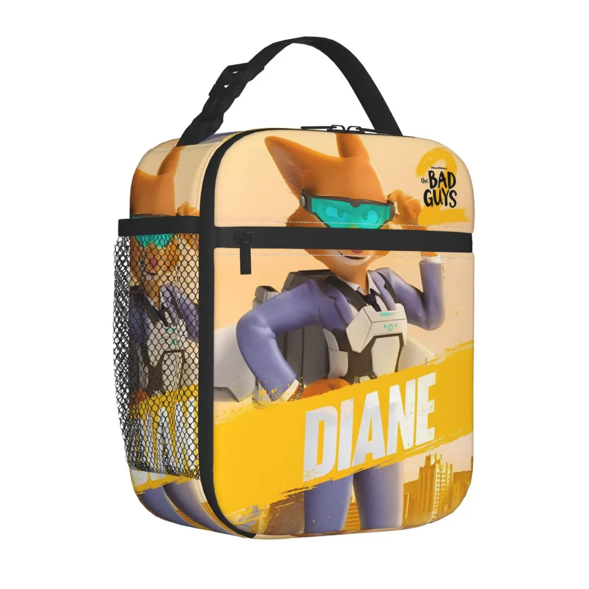 

The Bad Guys 2 Diane Movie Insulated Lunch Bag Portable Lunch Container Thermal Bag Tote Lunch Box College Food Storage Bags