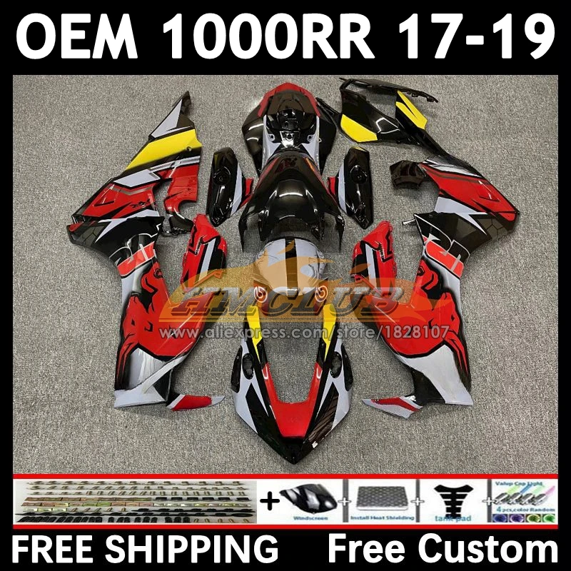 OEM Body For HONDA CBR 1000RR 1000 CBR1000 RR CC 79No.77 CBR1000RR 17 18 19 1000CC 2017 2018 2019 Injection Fairing red grey