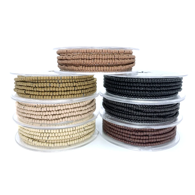1000PCS 3.0mm Preloaded Copper Nano Beads Silicone Lined Micro Rings Anti Slip No Damage for I-Tip Sew Weft Hair Tinsel Salon