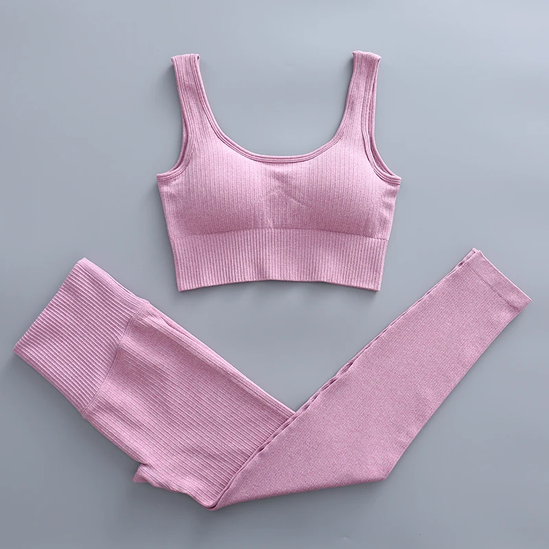 Logo Custom Threaded Yoga Clothing Set 70 bras+shorts 300 bras+pants 1Pcs Individual color customization