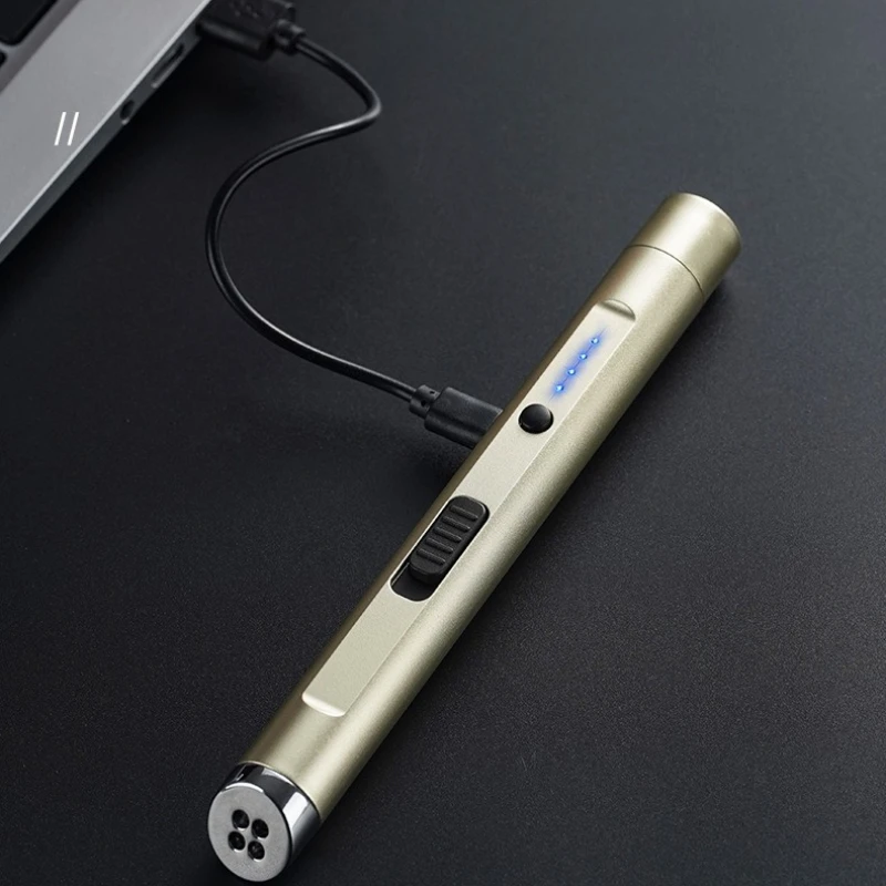 Rechargeable Electric Lighter Plasmas Arc Candle Lighters Flameless Windproof USB Lighters  Rechargeable  Smoking Electronic - view 2