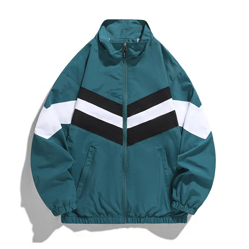 

2025 Men Hip Hop Jacket Windbreaker Retro Streetwear Casual Harajuku Thin Coats Luxury Jackets for Men Hip Hop Coat Outerwear