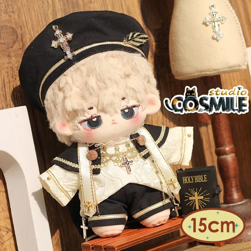 Church Choir Priest Hat Cross Suit CP 10cm 15cm 20cm 40cm Plush Doll's Clothes Doll Accessories for Tears of Themis Shizi KL