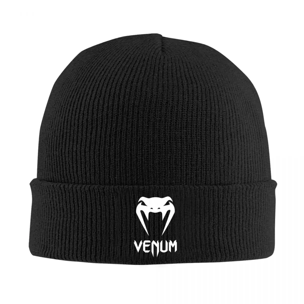 

V-Venum Fashionable Acrylic Knit Beanie with Ribbed Design, Warm Winter Hat for Men and Women, Lightweight and Comfortable