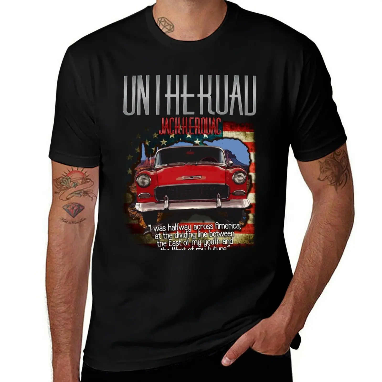 

Jack Kerouac On The Road T-Shirt graphic t shirts for man t shirt man luxury black cotton t-shirt plain for man package T-Shirt