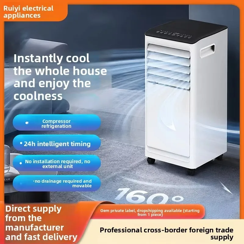 Airo Cross-border Export Mobile air Conditioner Single-cooling Heating All-in-one Unit Variable Frequency Electric Home-use