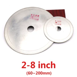 2~8 Inch Diamond Circular Saw Blade Oblique Tooth 60~200mm Cutting Arbor Disc For Jade Agate Glass Gems Stone Polishing Tools