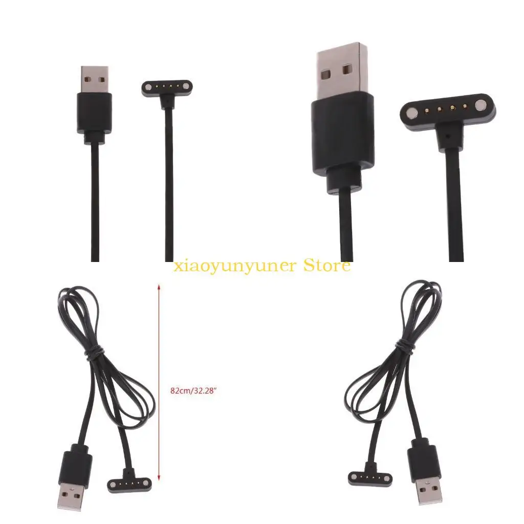 P9JB Cradle USB Charging Cable Dock Holder Magnetic Power Charge Cord Stand Charger Bracket 4 Pin Suitable for DM98 Watch