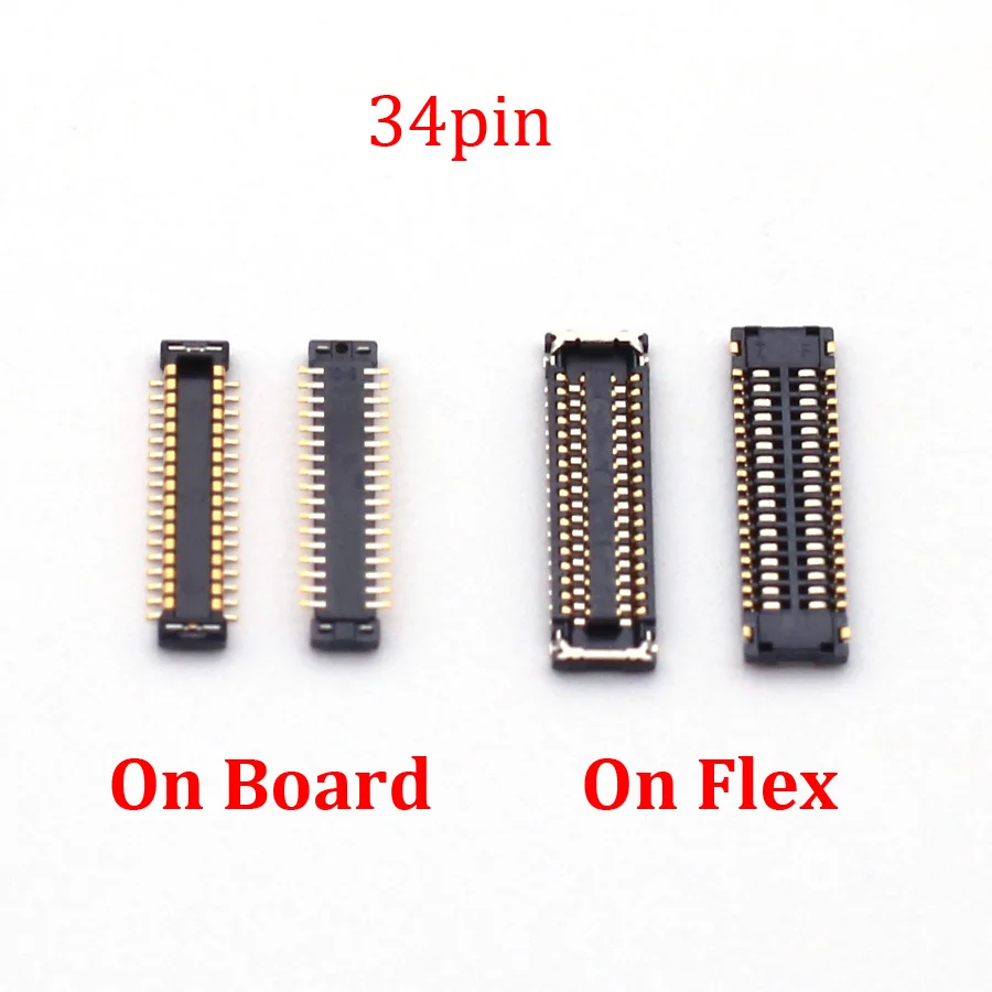 5pcs 34 Pin For Samsung J2 Prime G532 G531F G531H G530 G531 G530F G530H Grand Prime LCD Display FPC Connector On MotherBoard