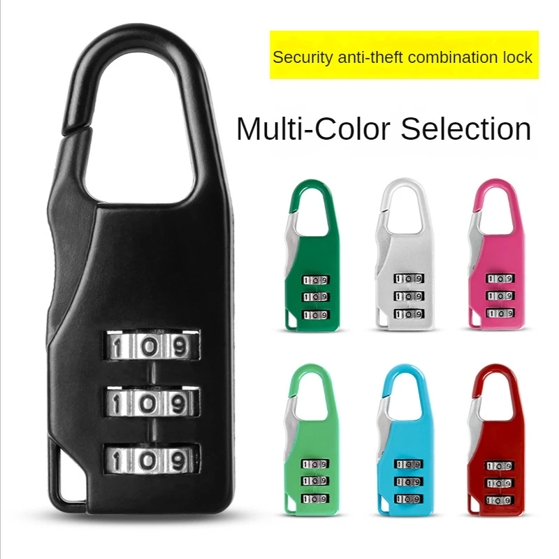 

3 Digits Password Lock Padlock Backpack Small Lock Anti-theft Lock Student Pen Bag Stationery Box Password Padlock