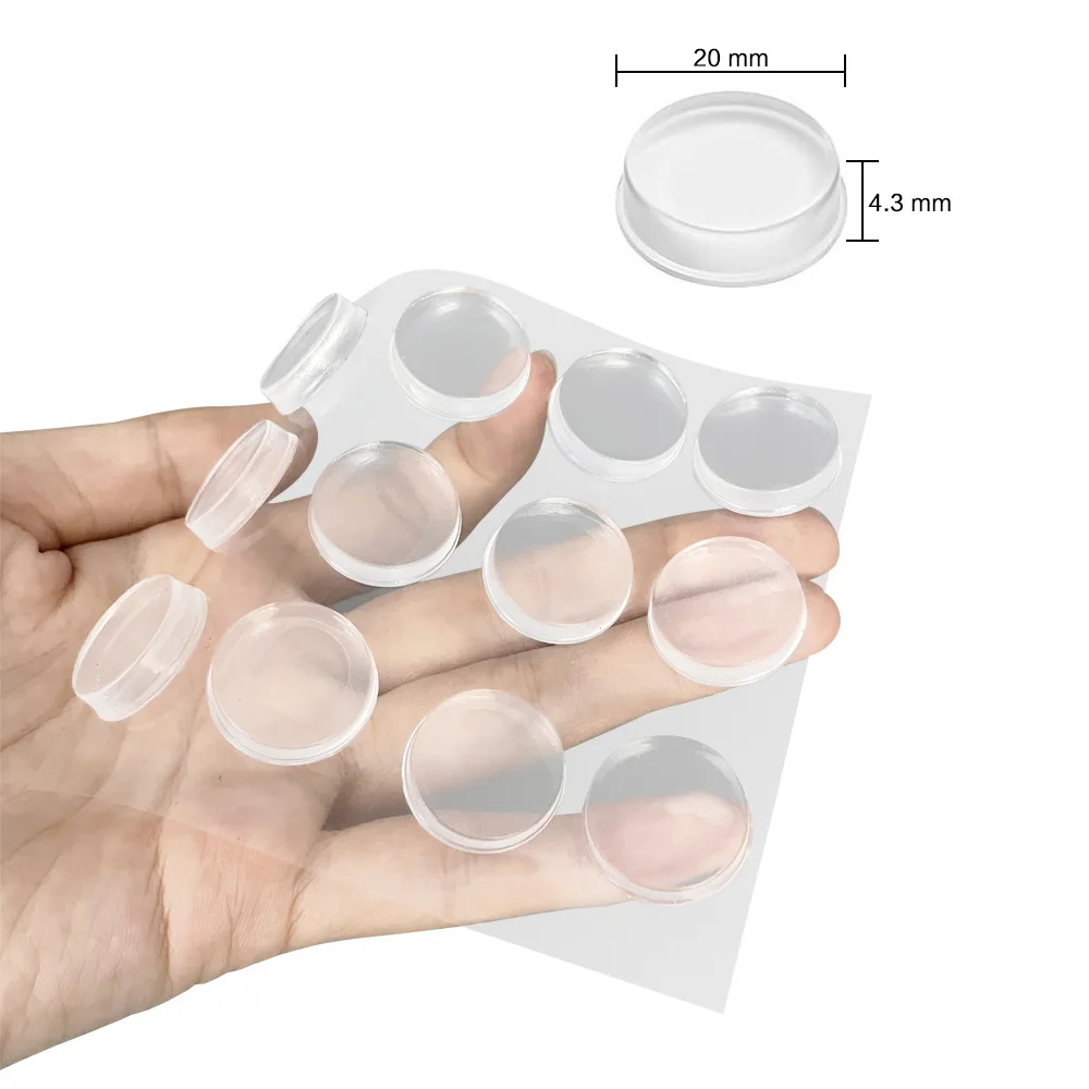 Clear Self Adhesive Door Stopper Damper Buffer Cabinet Bumpers Silicone Furniture Cabinet Drawer Pad Cushion Protective Pads