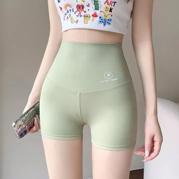 Bragas de seguridad sin costuras para mujer, pantalones cortos de seda invisibles elásticos de cintura alta, ropa interior adelgazante, lencería, novedad