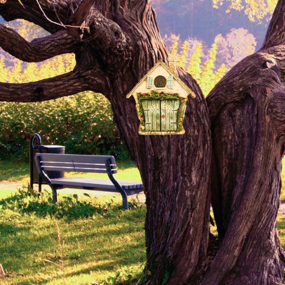 

Fairy Tale Door Fairytales Door Ornaments High-Quality Pastoral Garden Miniatures Unique Design Magical Children's Toys