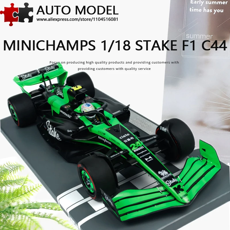 

Модель гоночного автомобиля Sauber F1 2024 года, Sauber C44, Чжоу Гуанью, Гран-при Китая, симуляция гонки, литая металлическая статическая модель Minichamps 1:18 с подставкой, игрушка для взрослых, подарок для мальчика