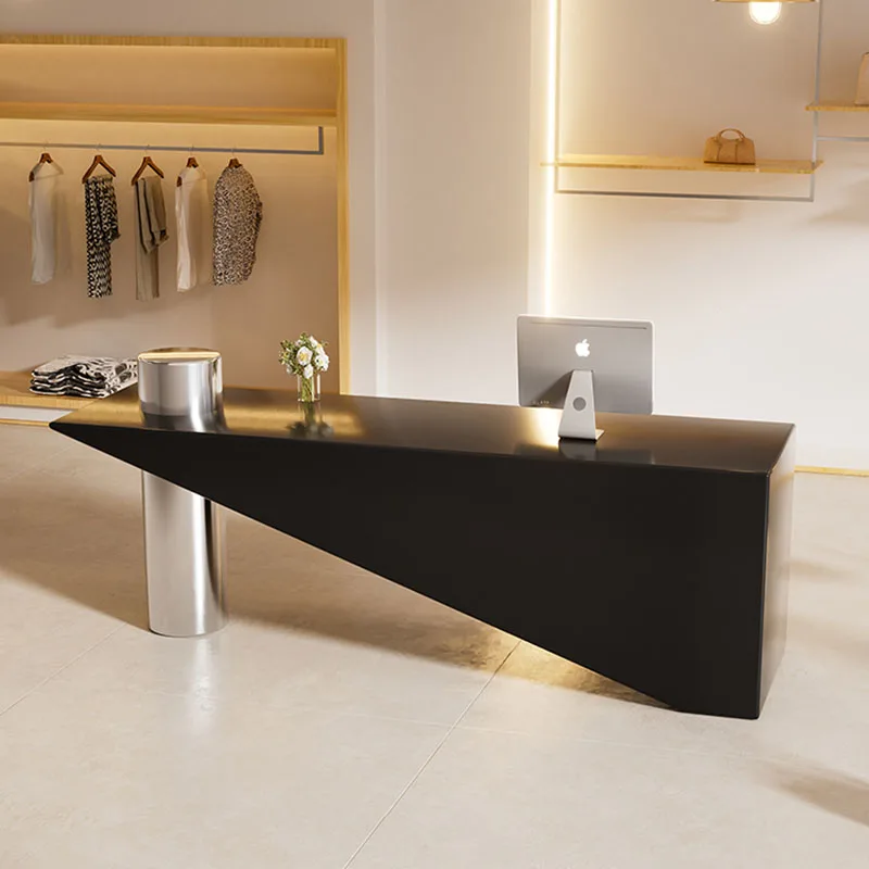 Reception Desk Modern Salon Receptionist Front Desks Beauty Aesthetic Counter Store Bank Cash Small Atril Mostrador Recepcion