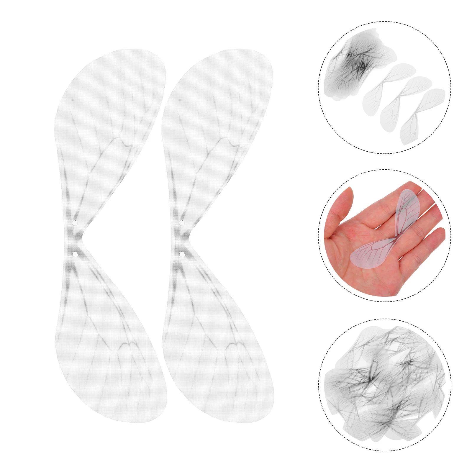 

50 Pcs Organza Fairy Wings and Crafts Fake Dragonfly Decor Charms Jewellery Making Bee