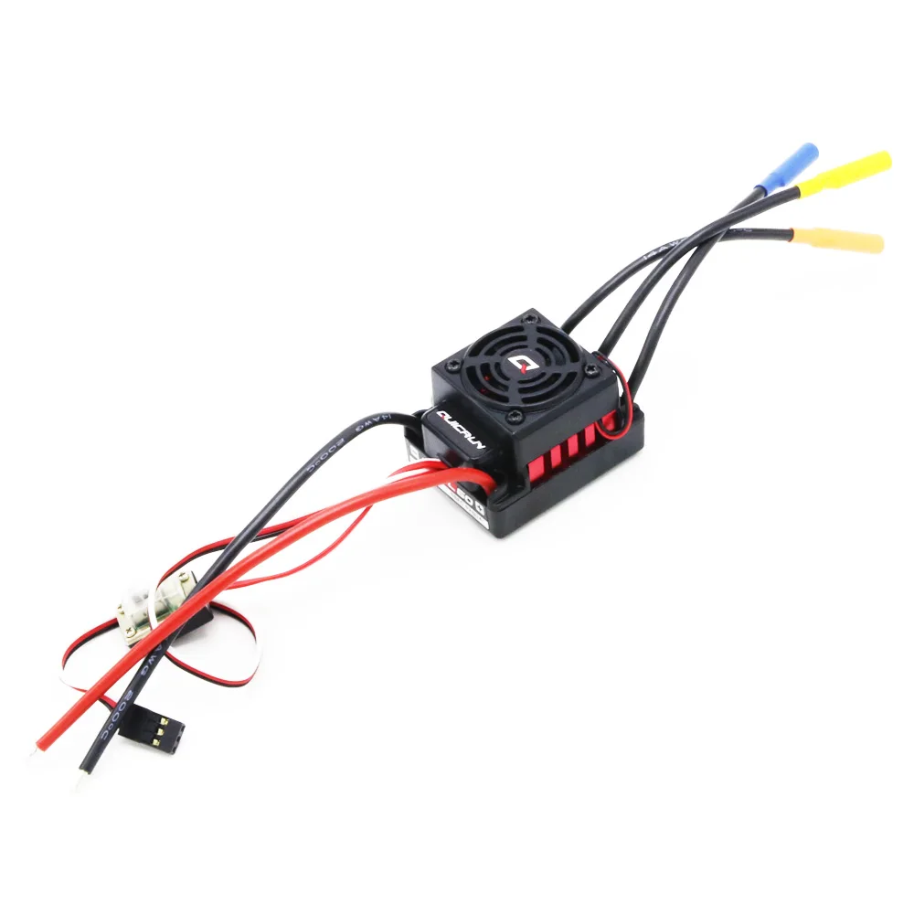 Hobbywing ตัวควบคุมความเร็วไร้แปรงไร้เซ็นเซอร์ QuicRun-WP-10BL60 60A ESC สำหรับ1/10 mobil RC