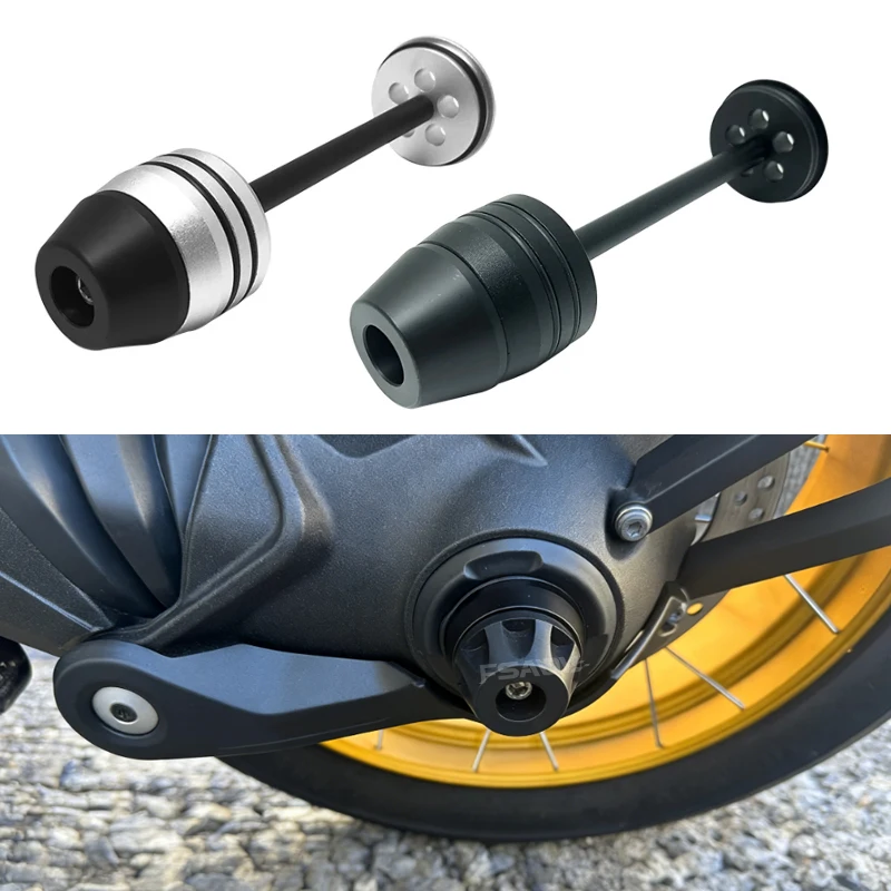 2026 Motorrad Hinterradgabel Achskappen-Sturzschutz-Slider Spindelnaben-Schutz für BMW R1300GS ADV R 1300 GS GS1300 2023 2024 2025