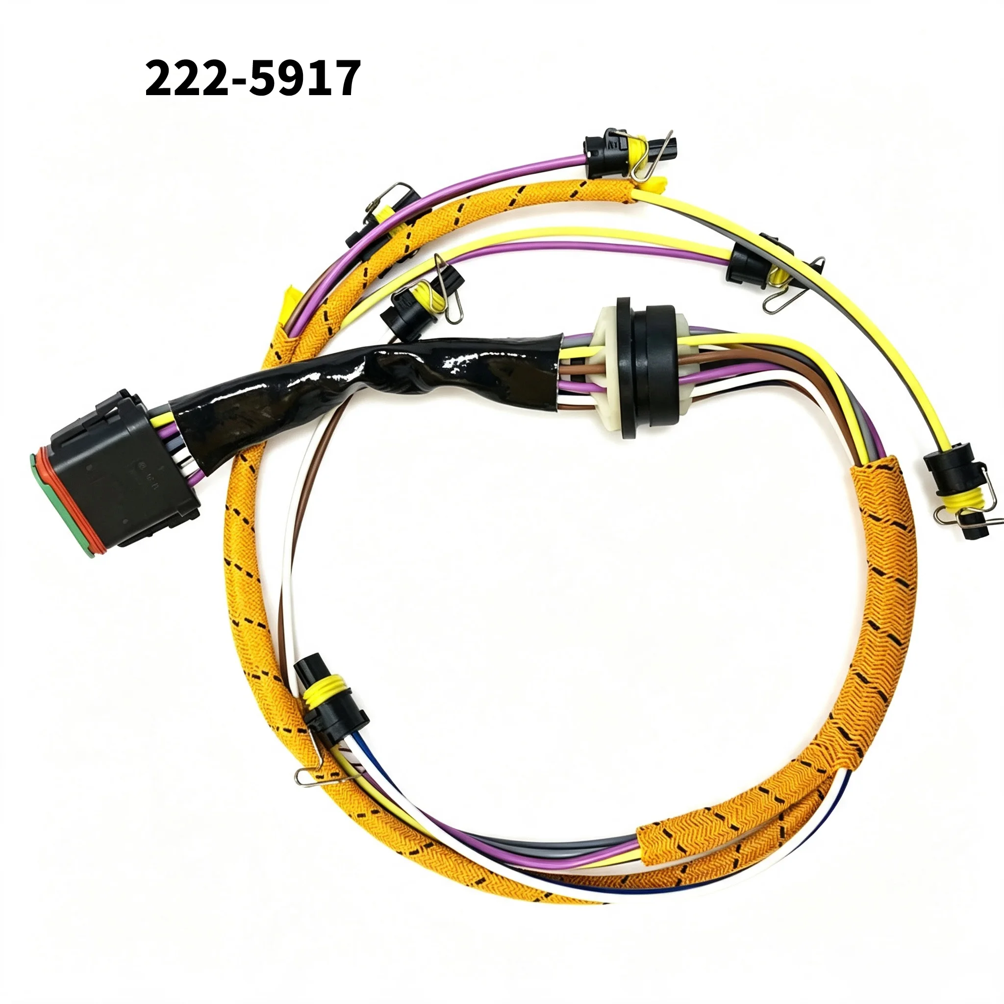 222-5917 Fuel Injection Nozzle Harness For Caterpillar E323D E324D For C7 Engine Excavators Electrical Connector Wire System