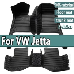 Samochodowe dywaniki podłogowe do VW Jetta Bora A4 1999 ~ 2004 Dywan Auto Interior Parts Pad Luksusowa skórzana mata Akcesoria samochodowe