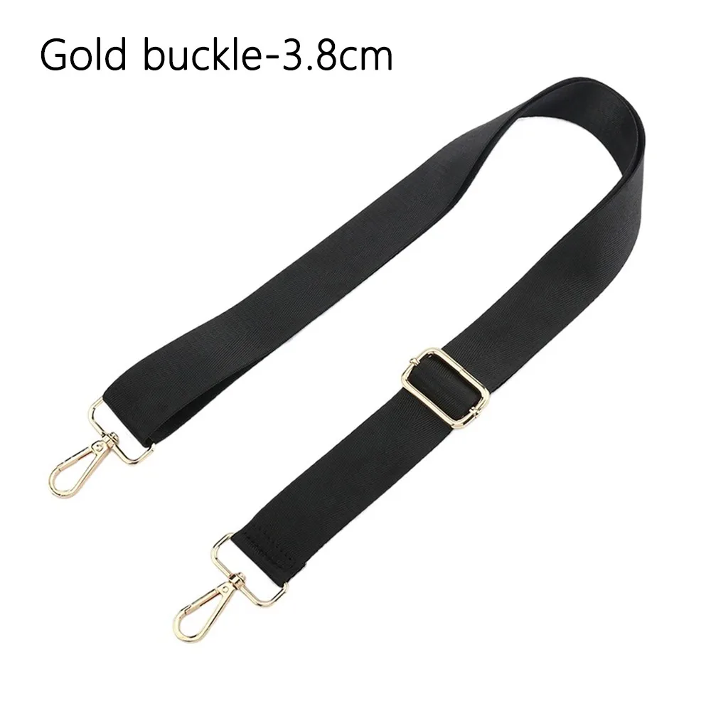 Modischer schwarzer Nylon-Umhängetaschengurt, verstellbarer, abnehmbarer Ersatzgürtel für Damen und Herren, Messenger-Taschen, Griff, Handtaschengürtel
