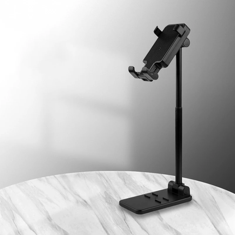 Handy Ständer mit Lüfter, Einstellbare Desktop Telefon Halter Stehen, Faltbare, kompatibel mit Alle Handys Android Tabletten