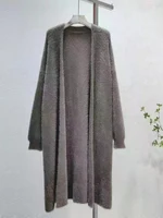 Autumn/Winter Lazy Style Warm Knee Length Thickened Women Cardigan Pure Imitation Mink Fleece Knitted Sweater Women Warm Coat - Image 6