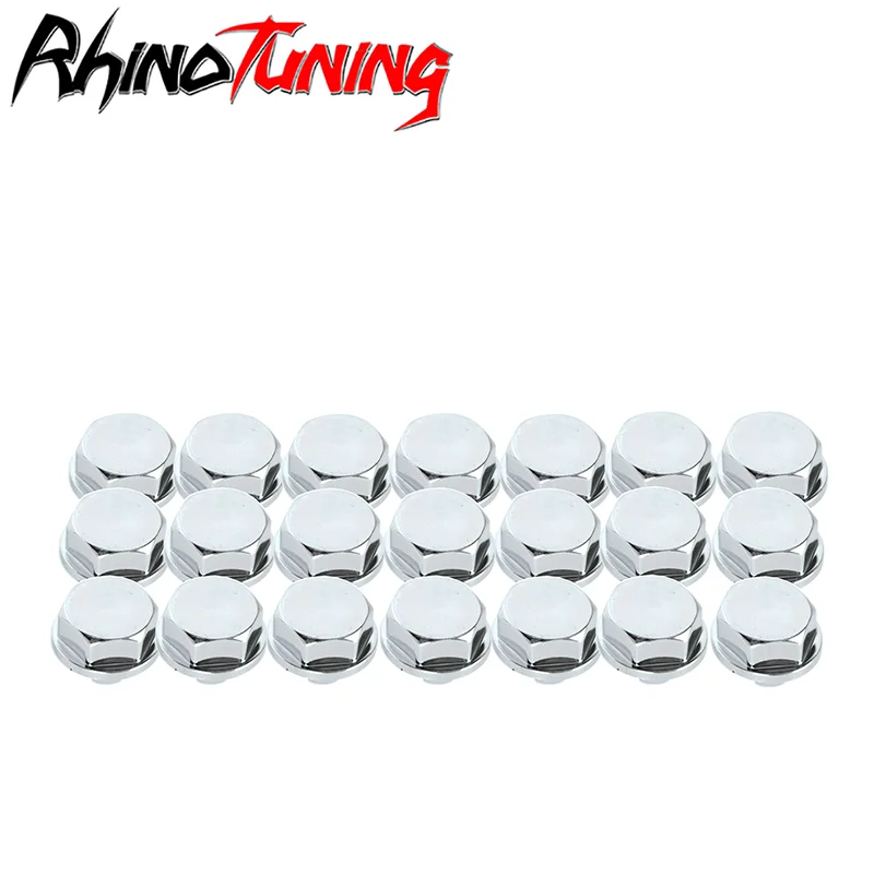

RhinoTuning 125pcs 7.35mm Universal Nuts Studs Bolts Rivets For Rim Lip Decoration Replacement Wheels Tires Parts Accessories