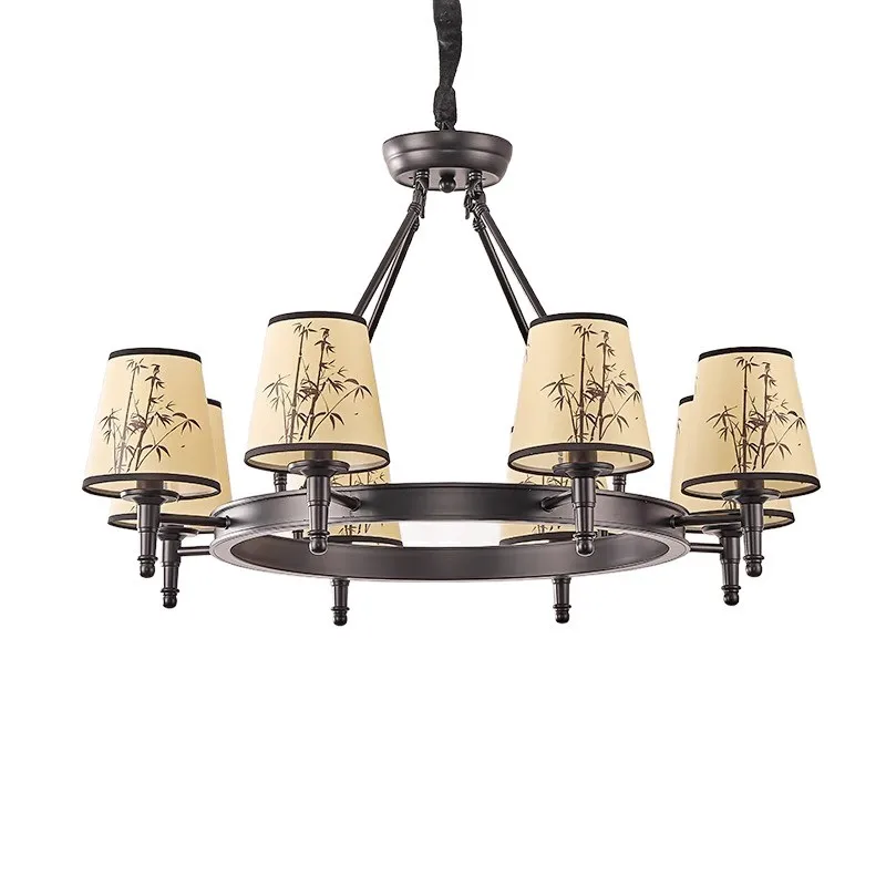

All-copper living room chandelier, new high-end sense