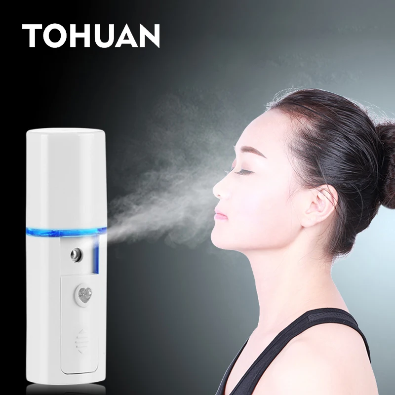 

Мини-отпариватель для лица, нано-распылитель, USB-перезаряжаемый портативный ультразвуковой увлажнитель для ухода за кожей, косметическая сауна