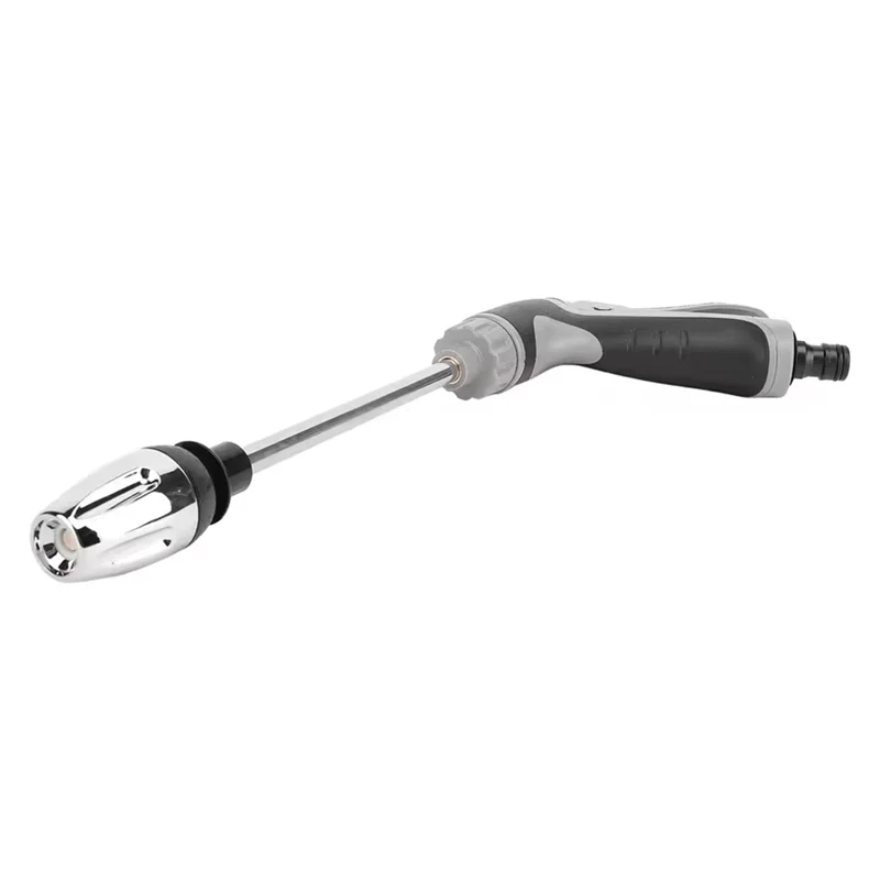 

ABBP-Water Sprayer Head With Garden Hose Nozzle Long Extension Rod Rubber Covered Handle Household Tool