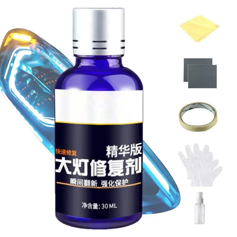 

Car Headlight Repair Liquid 30ml Car Headlight Scratch Repair Liquid Headlight Renovation Kit For Repair Headlight Yellowing