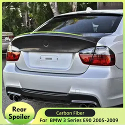 Carbon Fiber Rear Trunk Spoiler Lip Wing For BMW 3 Series E90 330i 335i 2005-2009 Rear Trunk Spoiler Boot Wing