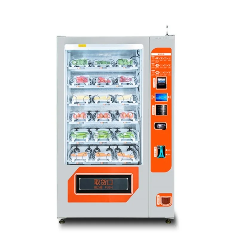 

Маленький автомат для продажи напитков с сенсорным экраном в школе