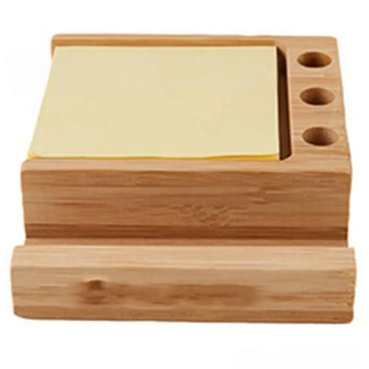 A1447K Multifunctional Desk Organizer Pen Holder with Sticky Note Storage Slot & Phone Stand Desktop Stationery Storage Box SUMM
