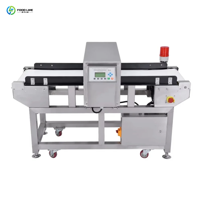 Food Metal Detector Stainless Steel Multi-Frequency Anti-Interference Auto Ejection for Liquid Sauce Powder Granule Paste Lines