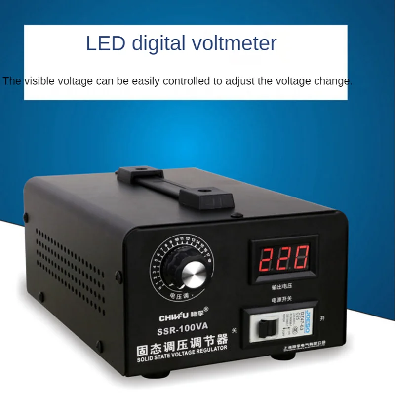 Silicon Controlled Electronic Voltage Regulator, Single Phase Solid State Voltage Regulator, AC 220V 100A, SSR-100A