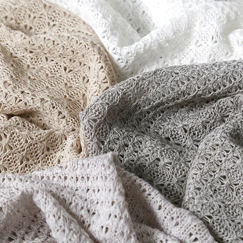 50/100cm Hollow Flower Butterfly Mesh Knitted Fabric Spring Summer and Autumn Coarse Needle Creative Fabric for DIY Clothing