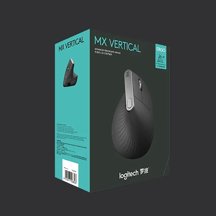 MX Vertical 4000DPI Mouse óptico vertical sem fio ergonômico de três modos para trabalho de escritório Mouse com interruptor fácil