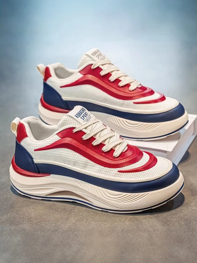 

Phu Quoc Men's Shoes 2026 New Summer Thick Bottom Heightening Brand Sports Youthful Red Dad Trendy Shoes Casual Comfortable