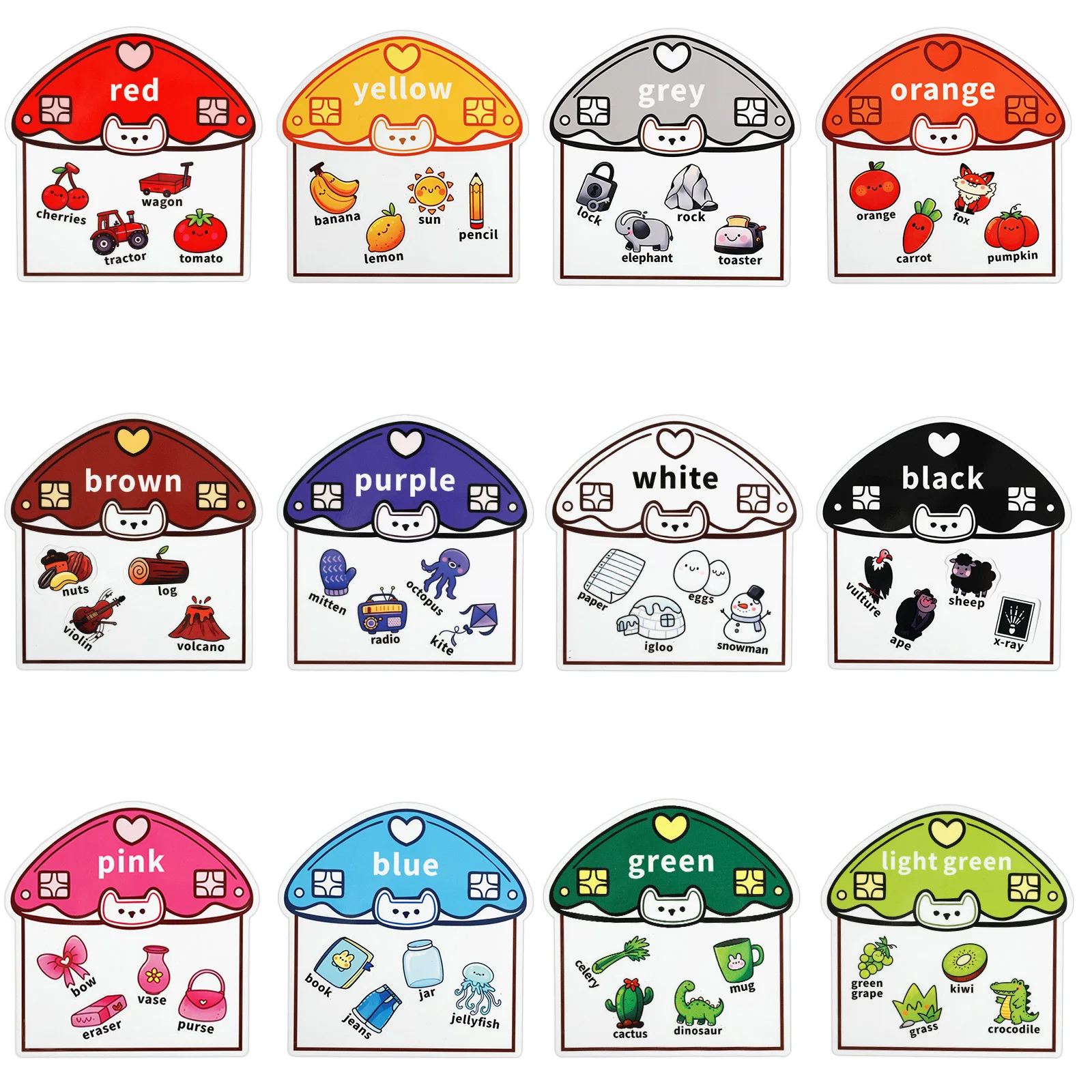 Magnetic Color Sorting Set Toys Magnetic Shapes Learning Colors Recognition Magnets Colors Matching Games Preschool Circle Time
