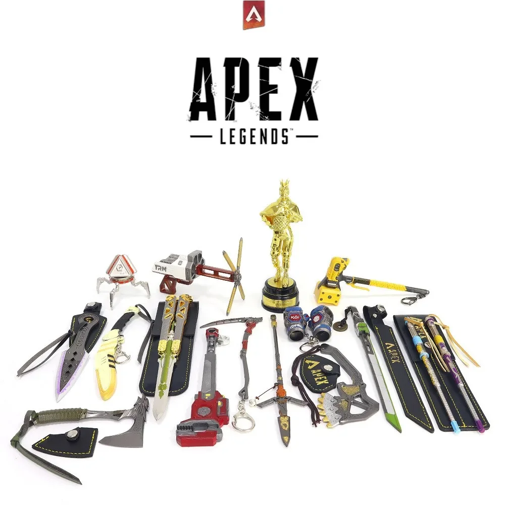 15 pz/set Apex Legends Heirloom ottano arma Kunai Anime gioco portachiavi modello di arma Royal Katana Boy Holiday regalo di compleanno giocattoli