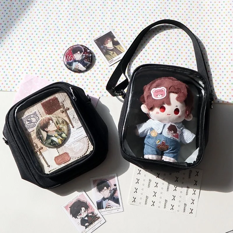 

HAEX Y2K Mini Ita Bags Women DIY Anime Badge Card 2 Sides Crossbody Shoulder Pain Bag Female Harajuku Dopamine Doll Bolso Mujer
