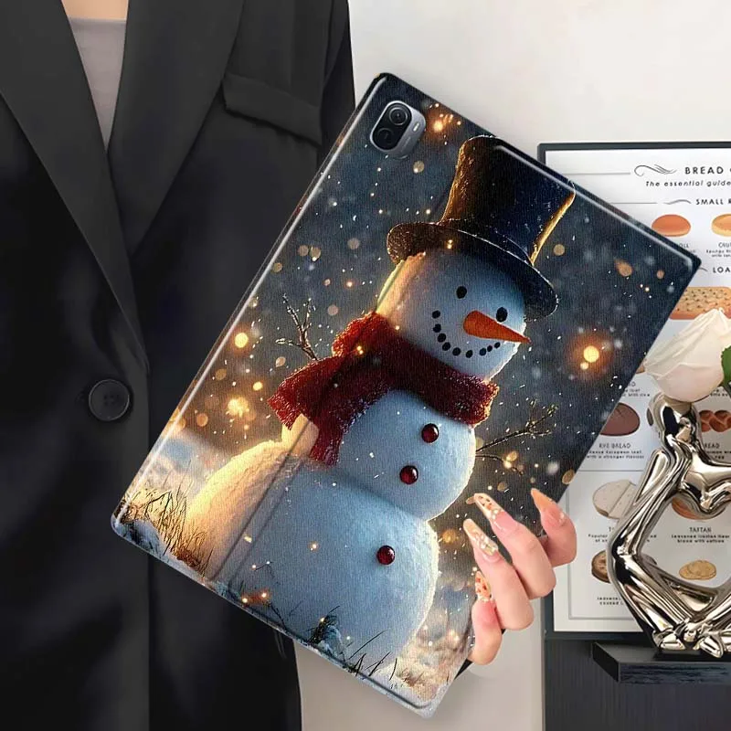 Чехол-кейс Snowman Red Scarf Tophat для Xiaomi Mi Pad Mini 4 5 6 7 8, для Redmi Pad K SE Pro Plus 2023 2025, чехол для планшета