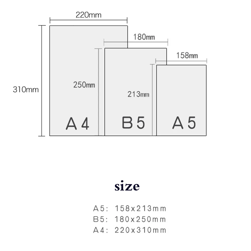 Learning Pad Giant Door Transparent Ruler Student Writing Grid Scale Non slip Plastic Test Stationery Writing Board A4/B5/A5