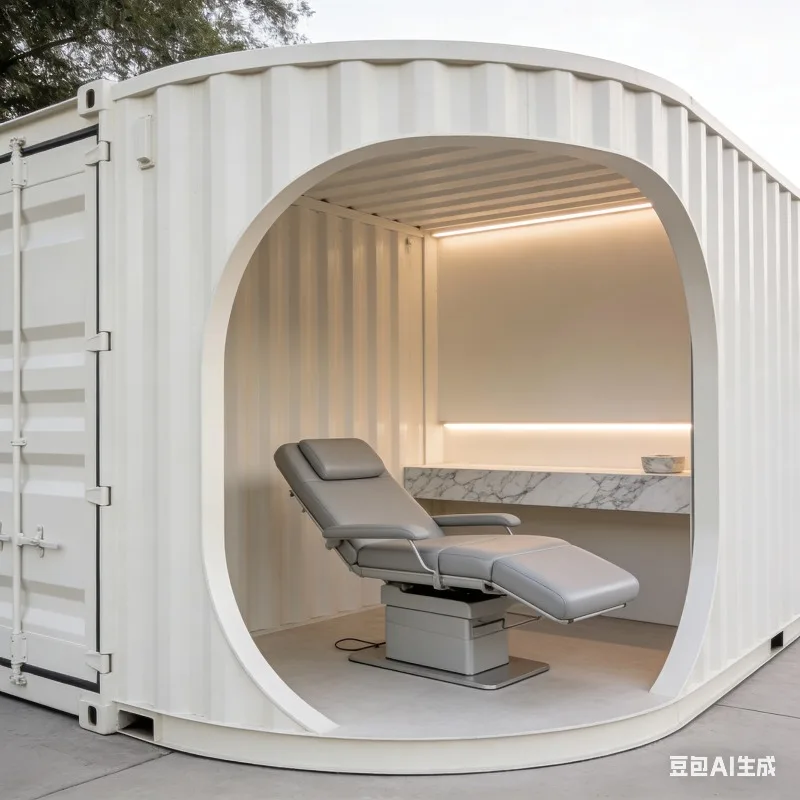 Unfolding Double Wing Folding House Temporary Room Home Sunshine Room 3-in-1 Simple Temporary Folding House Expansion Room