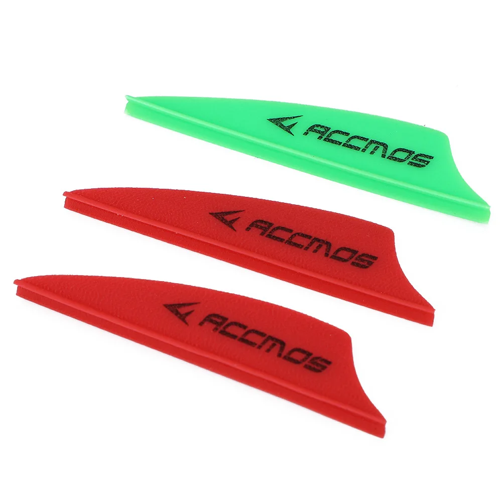 1.75 inch Archery Arrows Vanes Plastic Arrow Feather Fletching for DIY Archery Hunting Targeting Arrows (50pcs)