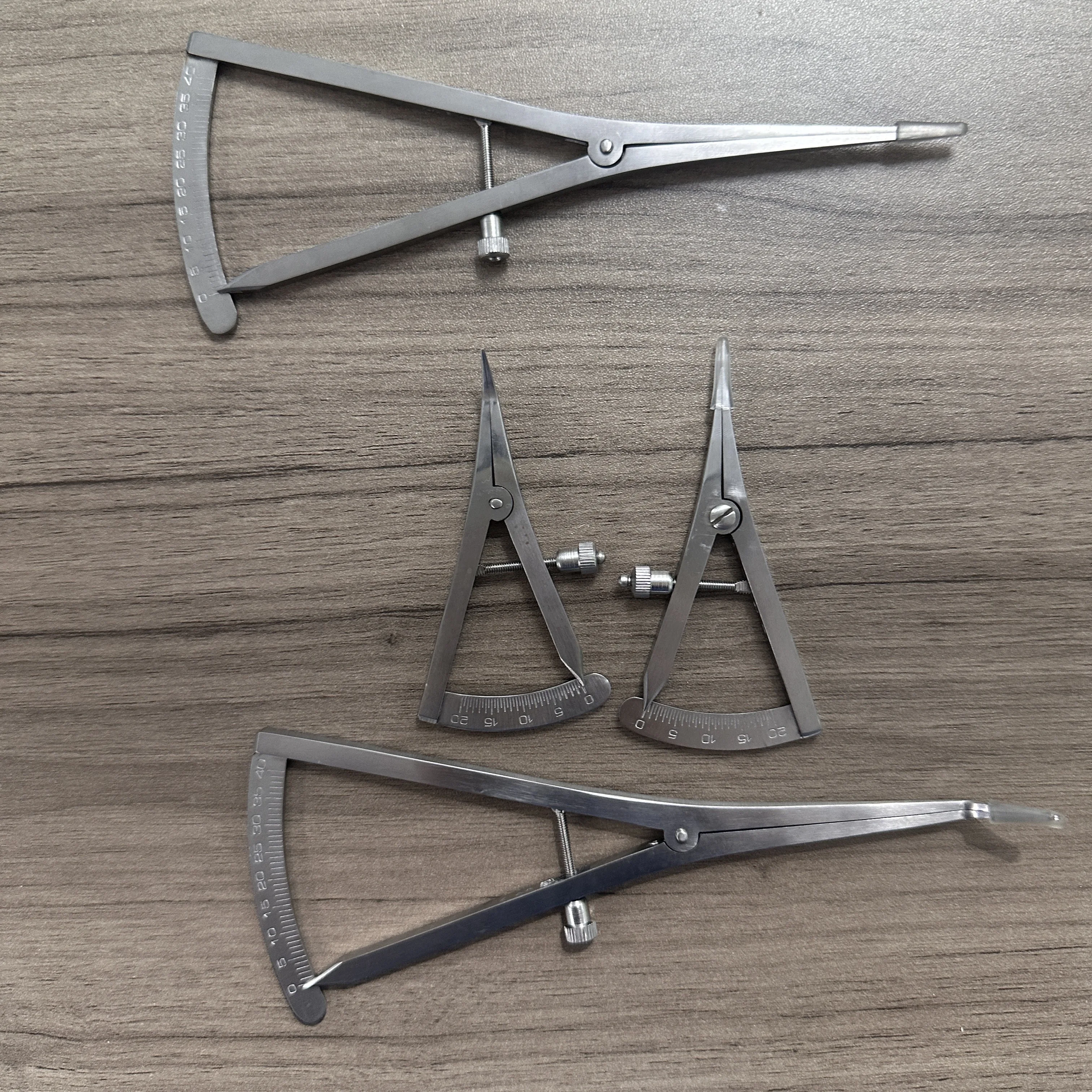 

1 шт., стоматологический штангенциркуль, медицинский хирургический прямой изогнутый головной инструмент из нержавеющей стали, стоматологическая линейка, весы